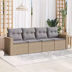 VidaXL 3251016 banc de jardin Rotin, Acier - Vue supplémentaire 2