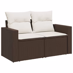 VidaXL 3251020 banc de jardin Rotin, Acier - Vue supplémentaire 4