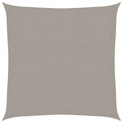 Voile d'ombrage 160 g/m² carré gris clair 3,6x3,6 m pehd Vidaxl