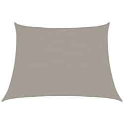 Voile d'ombrage 160 g/m² trapèze gris clair 4/5x3 m PEHD vidaXL