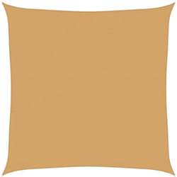 Voile d'ombrage 160 g/m² carré sable 5x5 m PEHD vidaXL