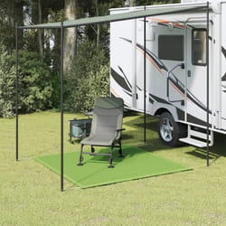 vidaXL Tapis de tente vert clair 200x200 cm PEHD