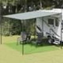 vidaXL Tapis de tente vert clair 300x400 cm PEHD