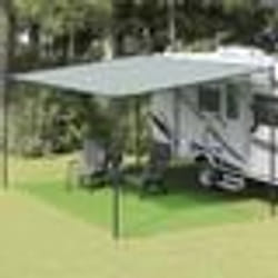 vidaXL Tapis de tente vert clair 300x600 cm PEHD