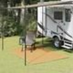 vidaXL Tapis de tente sable 200x300 cm PEHD