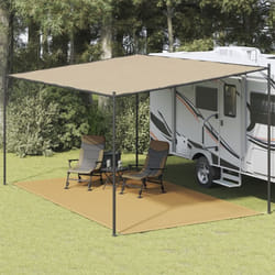 vidaXL Tapis de tente sable 300x500 cm PEHD