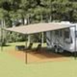 vidaXL Tapis de tente sable 400x700 cm PEHD