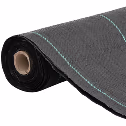 vidaXL Membrane anti-mauvaises herbes noir 1,5x200 m PP