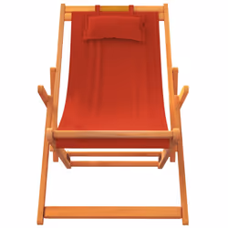 VidaXL 3214480 chaise d'extérieur Terrace Siège rembourré Eucalyptus, Polyester Rouge - Vue supplémentaire 4