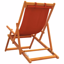 VidaXL 3214480 chaise d'extérieur Terrace Siège rembourré Eucalyptus, Polyester Rouge - Vue supplémentaire 6