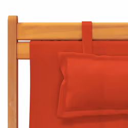 VidaXL 3214480 chaise d'extérieur Terrace Siège rembourré Eucalyptus, Polyester Rouge - Vue supplémentaire 8