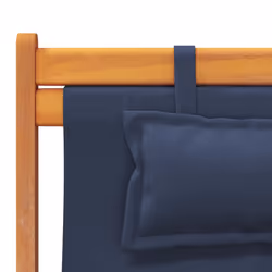VidaXL 3214481 chaise d'extérieur Terrace Siège rembourré Eucalyptus, Polyester Bleu - Vue supplémentaire 8