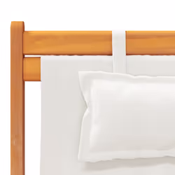 VidaXL 3214484 chaise d'extérieur Terrace Siège rembourré Eucalyptus, Polyester Crème - Vue supplémentaire 8