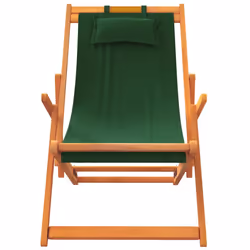 VidaXL 3214485 chaise d'extérieur Terrace Siège rembourré Eucalyptus, Polyester Vert - Vue supplémentaire 4