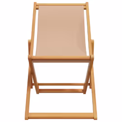 VidaXL 3214488 chaise d'extérieur Terrace Siège rembourré Eucalyptus, Polyester Taupe - Vue supplémentaire 4