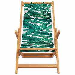 VidaXL 3214489 chaise d'extérieur Terrace Siège rembourré Eucalyptus, Polyester Vert - Vue supplémentaire 4