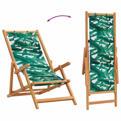 VidaXL 3214489 chaise d'extérieur Terrace Siège rembourré Eucalyptus, Polyester Vert - Vue supplémentaire 7