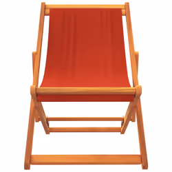 VidaXL 3214491 chaise d'extérieur Terrace Siège rembourré Eucalyptus, Polyester Rouge - Vue supplémentaire 4