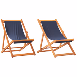 VidaXL 3214492, Terrace, Siège rembourré, Eucalyptus, Polyester, Bleu, 600 mm, 1270 mm