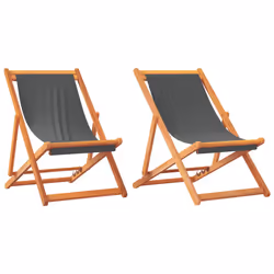 VidaXL 3214493, Terrace, Siège rembourré, Eucalyptus, Polyester, Gris, 600 mm, 1270 mm