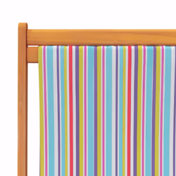 VidaXL 3214494 chaise d'extérieur Terrace Siège rembourré Eucalyptus, Polyester Multicolore - Vue supplémentaire 8
