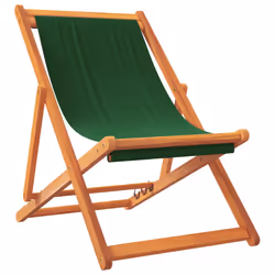 VidaXL 3214496 chaise d'extérieur Terrace Siège rembourré Eucalyptus, Polyester Vert