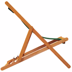 VidaXL 3214496 chaise d'extérieur Terrace Siège rembourré Eucalyptus, Polyester Vert - Vue supplémentaire 5