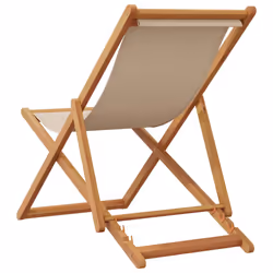 VidaXL 3214498 chaise d'extérieur Terrace Eucalyptus, Polyester Beige - Vue supplémentaire 6