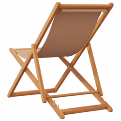 VidaXL 3214499 chaise d'extérieur Terrace Eucalyptus, Polyester Taupe - Vue supplémentaire 6