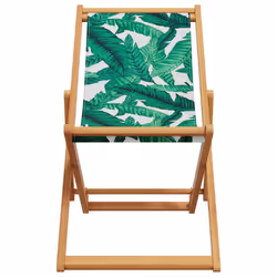 VidaXL 3214500 chaise d'extérieur Terrace Eucalyptus, Polyester Vert - Vue supplémentaire 4