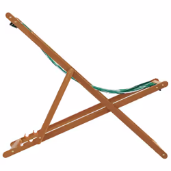 VidaXL 3214500 chaise d'extérieur Terrace Eucalyptus, Polyester Vert - Vue supplémentaire 5