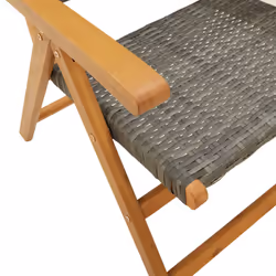 VidaXL 3214523 chaise d'extérieur Terrace Siège rembourré Bois d'acacia, Polyuréthane Gris - Vue supplémentaire 8