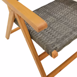 VidaXL 3214525 chaise d'extérieur Terrace Siège rembourré Bois d'acacia, Polyuréthane Gris - Vue supplémentaire 8
