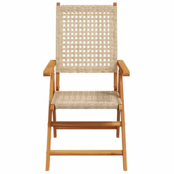 VidaXL 3214526 chaise d'extérieur Terrace Siège rembourré Bois d'acacia, Polyuréthane Beige - Vue supplémentaire 5