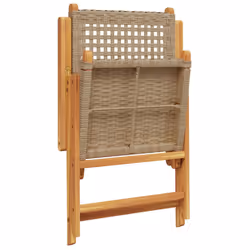VidaXL 3214526 chaise d'extérieur Terrace Siège rembourré Bois d'acacia, Polyuréthane Beige - Vue supplémentaire 8