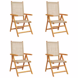 VidaXL 3214527, Terrace, Siège rembourré, Bois d'acacia, Polyuréthane, Beige, 110 kg, 570 mm