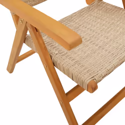 VidaXL 3214527 chaise d'extérieur Terrace Siège rembourré Bois d'acacia, Polyuréthane Beige - Vue supplémentaire 8
