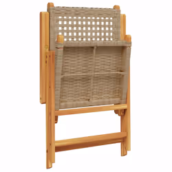 VidaXL 3214528 chaise d'extérieur Terrace Siège rembourré Bois d'acacia, Polyuréthane Beige - Vue supplémentaire 7