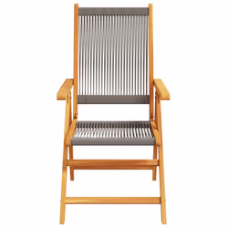 VidaXL 3214532 chaise d'extérieur Terrace Siège rembourré Bois d'acacia, Polypropylène (PP) Gris - Vue supplémentaire 5