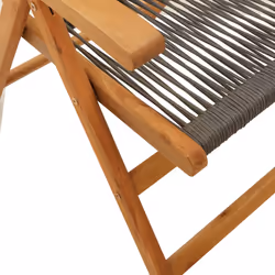 VidaXL 3214533 chaise d'extérieur Terrace Siège rembourré Bois d'acacia, Polypropylène (PP) Gris - Vue supplémentaire 8