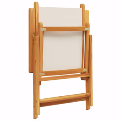 VidaXL 3214538 chaise d'extérieur Terrace Siège rembourré Bois d'acacia, Polyester Crème, Blanc - Vue supplémentaire 8
