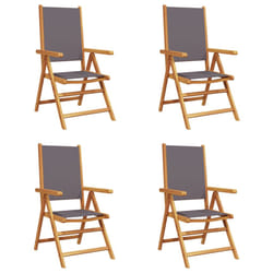 VidaXL 3214542 chaise d'extérieur Terrace Siège rembourré Bois d'acacia, Polyester Anthracite