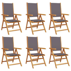 VidaXL 3214543 chaise d'extérieur Terrace Siège rembourré Bois d'acacia, Polyester Anthracite
