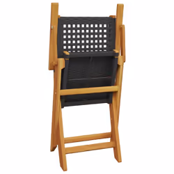 VidaXL 3214556 chaise d'extérieur Terrace Siège rembourré Bois d'acacia, Polyuréthane Noir - Vue supplémentaire 8