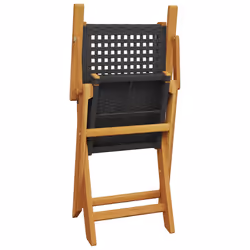 VidaXL 3214558 chaise d'extérieur Terrace Siège rembourré Bois d'acacia, Polyuréthane Noir - Vue supplémentaire 7
