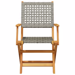 VidaXL 3214559 chaise d'extérieur Terrace Siège rembourré Bois d'acacia, Polyuréthane Gris - Vue supplémentaire 5