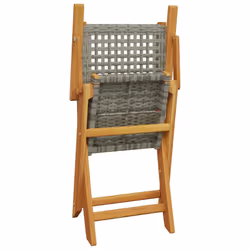 VidaXL 3214559 chaise d'extérieur Terrace Siège rembourré Bois d'acacia, Polyuréthane Gris - Vue supplémentaire 8