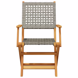 VidaXL 3214560 chaise d'extérieur Terrace Siège rembourré Bois d'acacia, Polyuréthane Gris - Vue supplémentaire 4