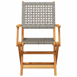 VidaXL 3214561 chaise d'extérieur Terrace Siège rembourré Bois d'acacia, Polyuréthane Gris - Vue supplémentaire 4