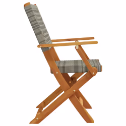 VidaXL 3214561 chaise d'extérieur Terrace Siège rembourré Bois d'acacia, Polyuréthane Gris - Vue supplémentaire 5